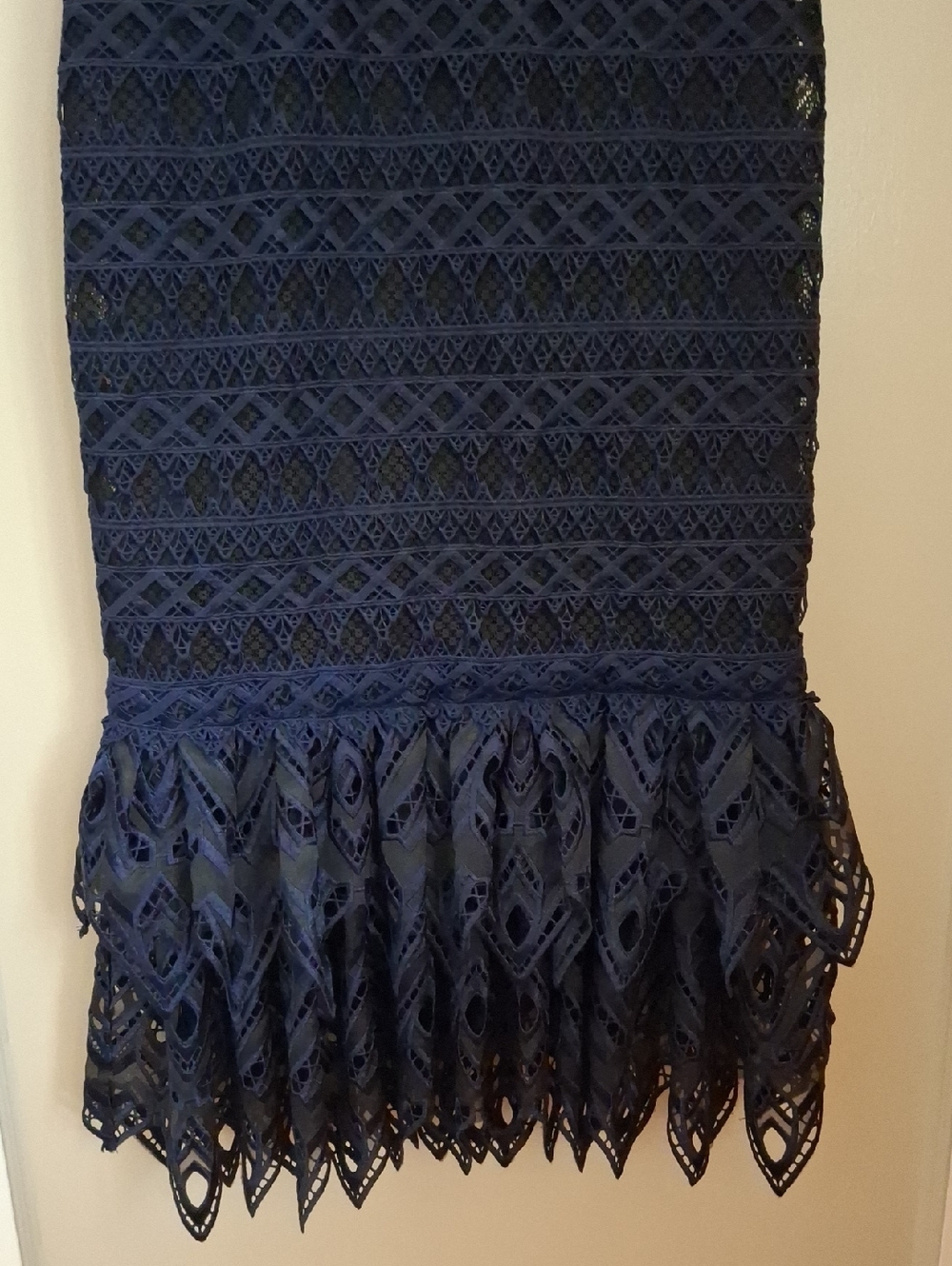 Jonathan Simkhai Navy Crochet Lace Maxi Dress_1 - Picture 5 of 8